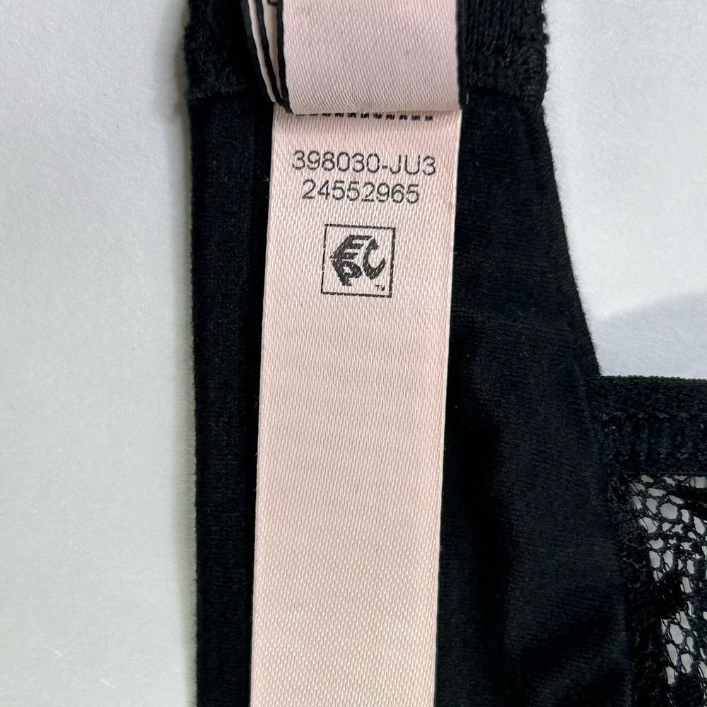 Victoria's Secret Incredible Lined Demi Bra 32C Black Lace Convertible Straps - Picture 10 of 10